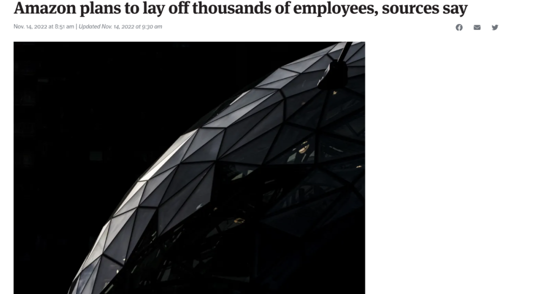亚马逊拟裁员一万！