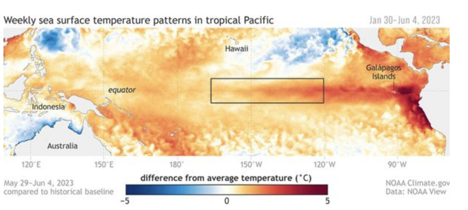 美国正式宣布“圣婴现象”来了！到冬天有56％机率发展成强烈